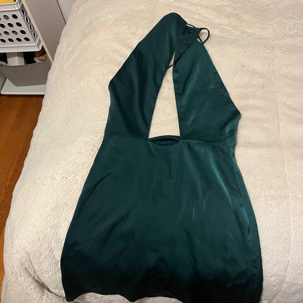Princess Polly Phoenix Mini Dress Green - Picture 4 of 5